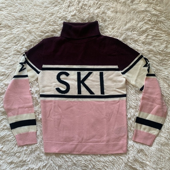 NWT Perfect moment schild ski sweater in pink/burgundy - Picture 9 of 14